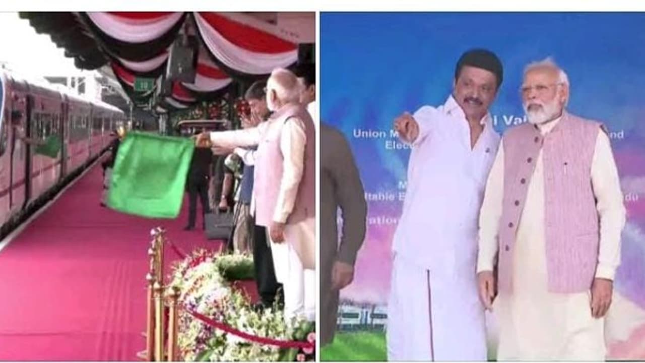 சென்னை டூ கோவை வந்தே பாரத் ரயில் சேவை..! கொடியசைத்து தொடங்கி வைத்த பிரதமர் மோடி