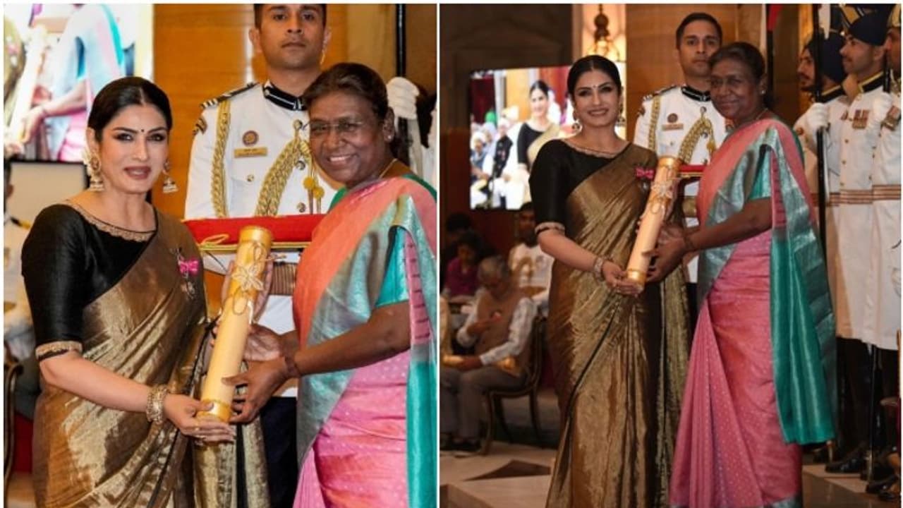 ಪದ್ಮಶ್ರೀ ಸ್ವೀಕರಿಸಿದ ರವೀನಾ ಟಂಡನ್ ಹಿಗ್ಗಾಮುಗ್ಗಾ ಟ್ರೋಲ್; ಕೊನೆಗೂ ಮೌನ ಮುರಿದ 'ಕೆಜಿಎಫ್ 2' ನಟಿ