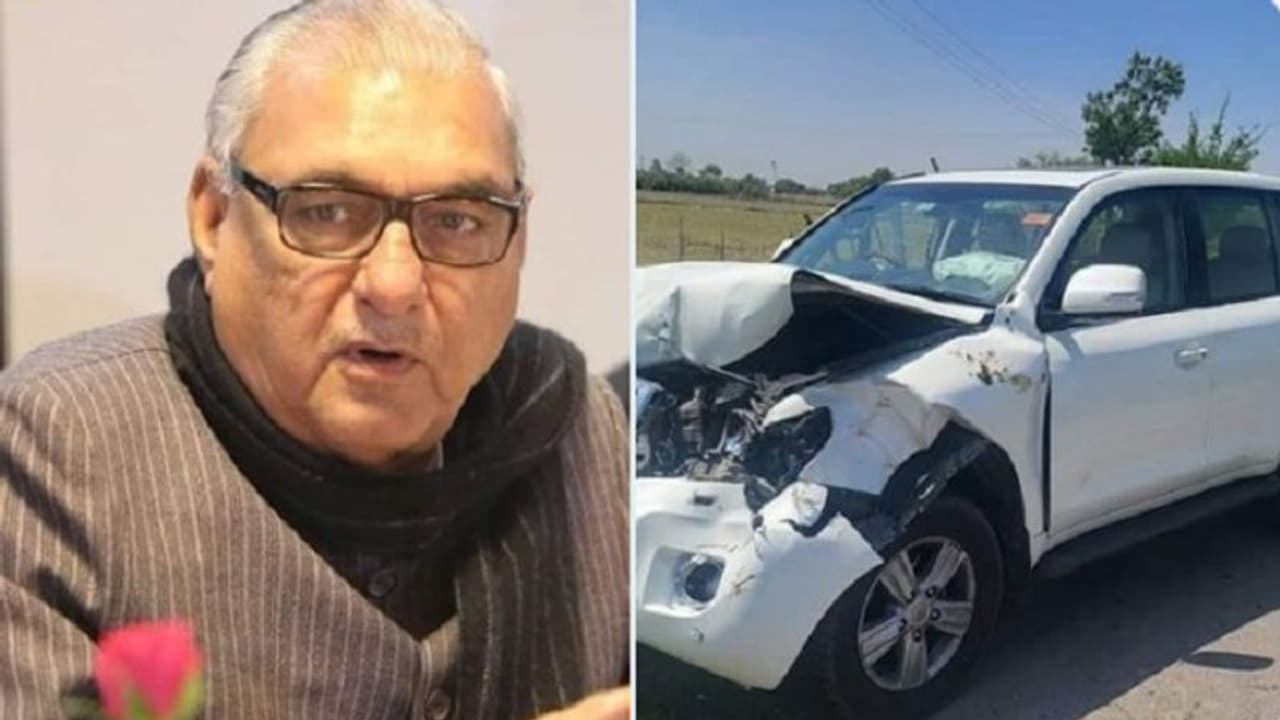Former Haryana CM Bhupinder Singh Hooda safe after his car meets with an accident