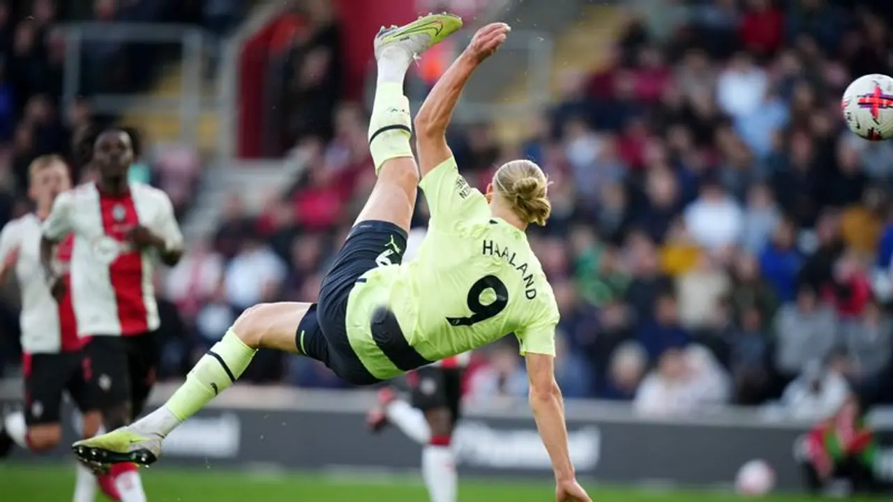 Haaland 'bicycles' his way to historic Man City record; Guardiola compares him to Messi and Ronaldo Haaland 'bicycles' his way to historic Man City record; Guardiola compares him to Messi and Ronaldo