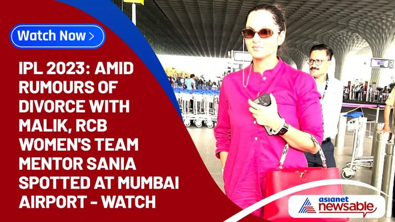 IPL 2023: Amid rumours of divorce with Malik, RCB women's team mentor Sania spotted at Mumbai airport WATCH