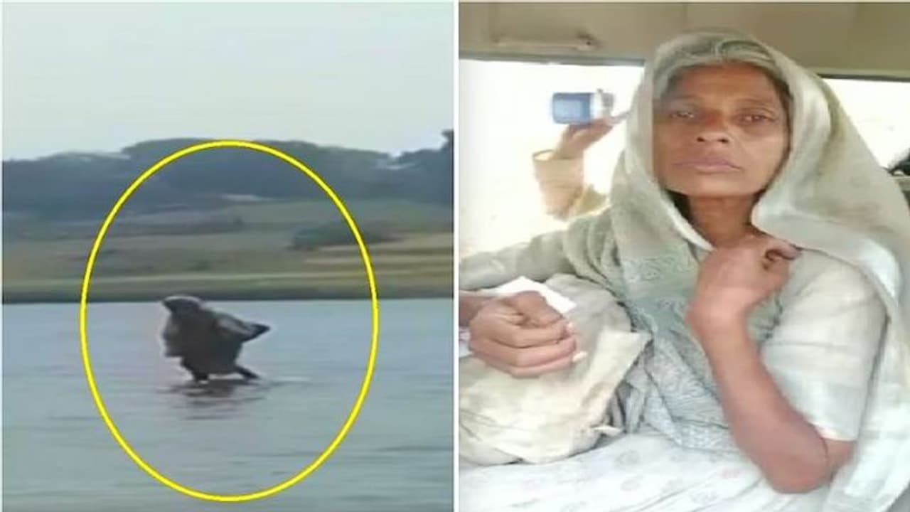 நடு ஆற்றில் நடந்த அதிசய பெண்.. கடவுளை பார்க்க குவிந்த பொதுமக்கள் கடைசியில் நடந்த ட்விஸ்ட்