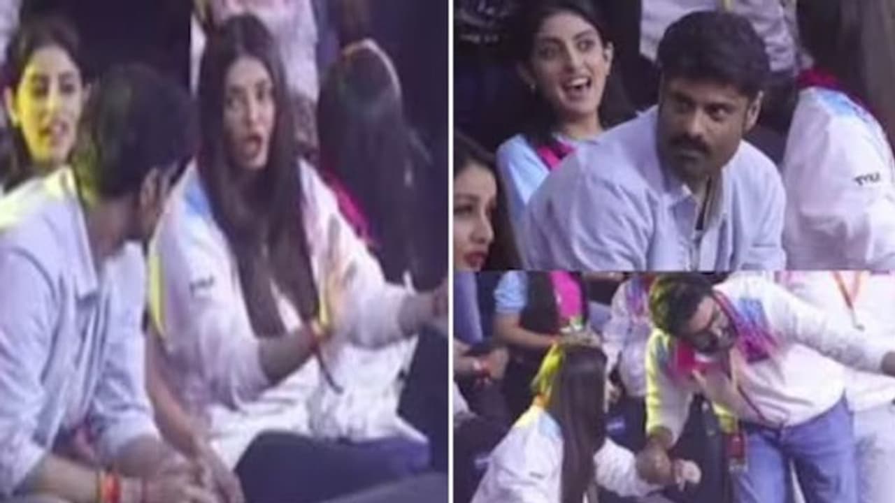 Is all okay in Aishwarya Rai's marriage? Did she roll her eyes at Abhishek Bachchan in public? (VIDEO) Is all okay in Aishwarya Rai's marriage? Did she roll her eyes at Abhishek Bachchan in public? (VIDEO)