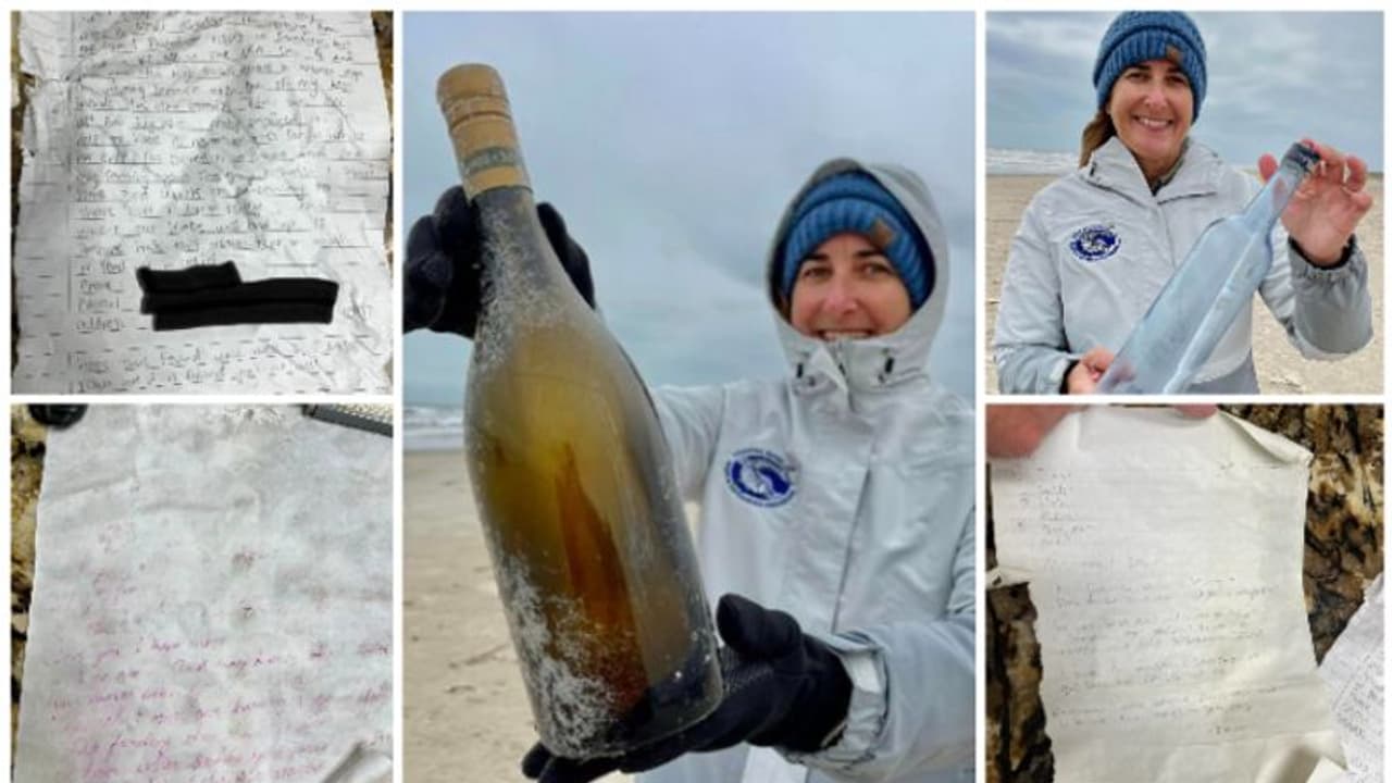 കുറിപ്പെഴുതി കുപ്പിയിലാക്കി കടലില്‍ ഉപേക്ഷിച്ചു; ഒരു വര്‍ഷത്തിന് ശേഷം സുഹൃത്തുക്കളുടെ കുറിപ്പികള്‍ കണ്ടെത്തി !