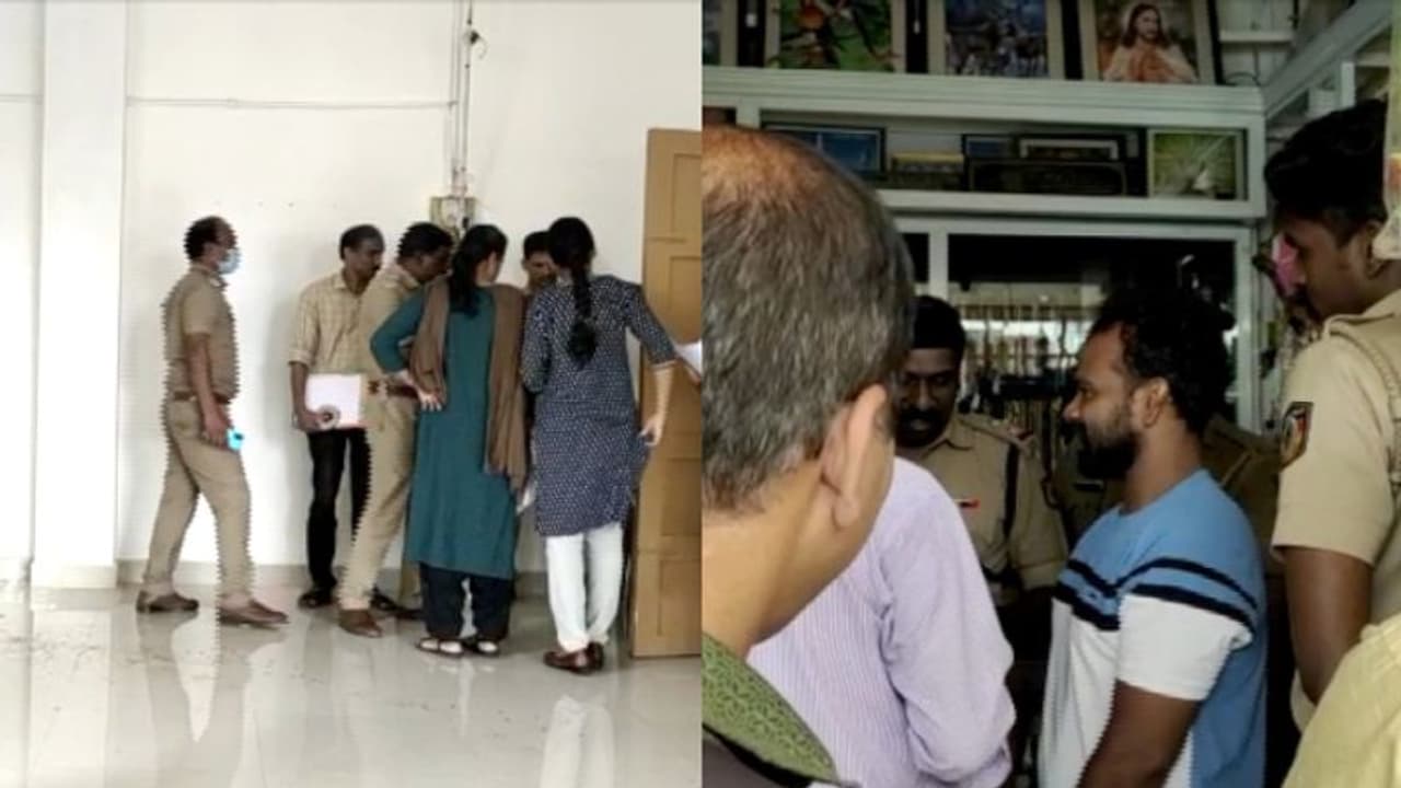 കാണാതായ ഭാര്യയ്ക്കൊപ്പം മാള പൊലീസ് സ്റ്റേഷനിൽ ആൺസുഹൃത്ത് എത്തി, കത്രിക വച്ച് തലക്ക് കുത്തി ഭര്ത്താവ് കാണാതായ ഭാര്യയ്ക്കൊപ്പം മാള പൊലീസ് സ്റ്റേഷനിൽ ആൺസുഹൃത്ത് എത്തി, കത്രിക വച്ച് തലക്ക് കുത്തി ഭര്ത്താവ്