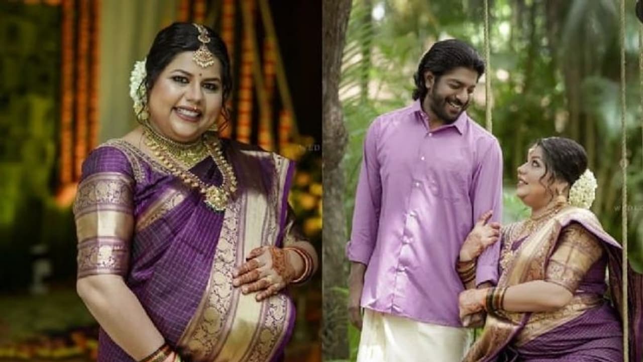 വളകാപ്പ് വിശേഷങ്ങളുമായി സ്നേഹയും ശ്രീകുമാറും