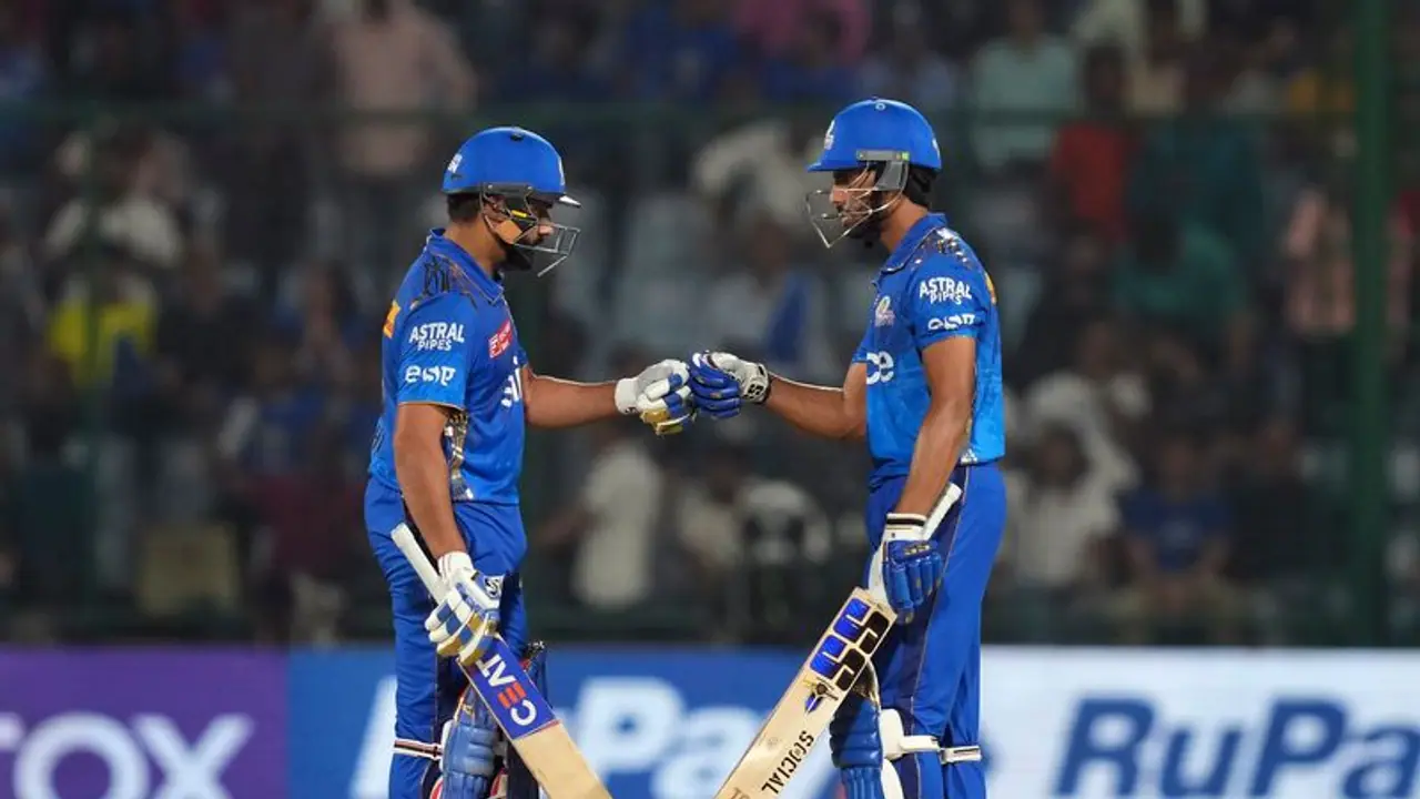 IPL 2023: Relieved Rohit Sharma interviewing Tilak Varma after MI's 'special' win over DC is a must watch IPL 2023: Relieved Rohit Sharma interviewing Tilak Varma after MI's 'special' win over DC is a must watch