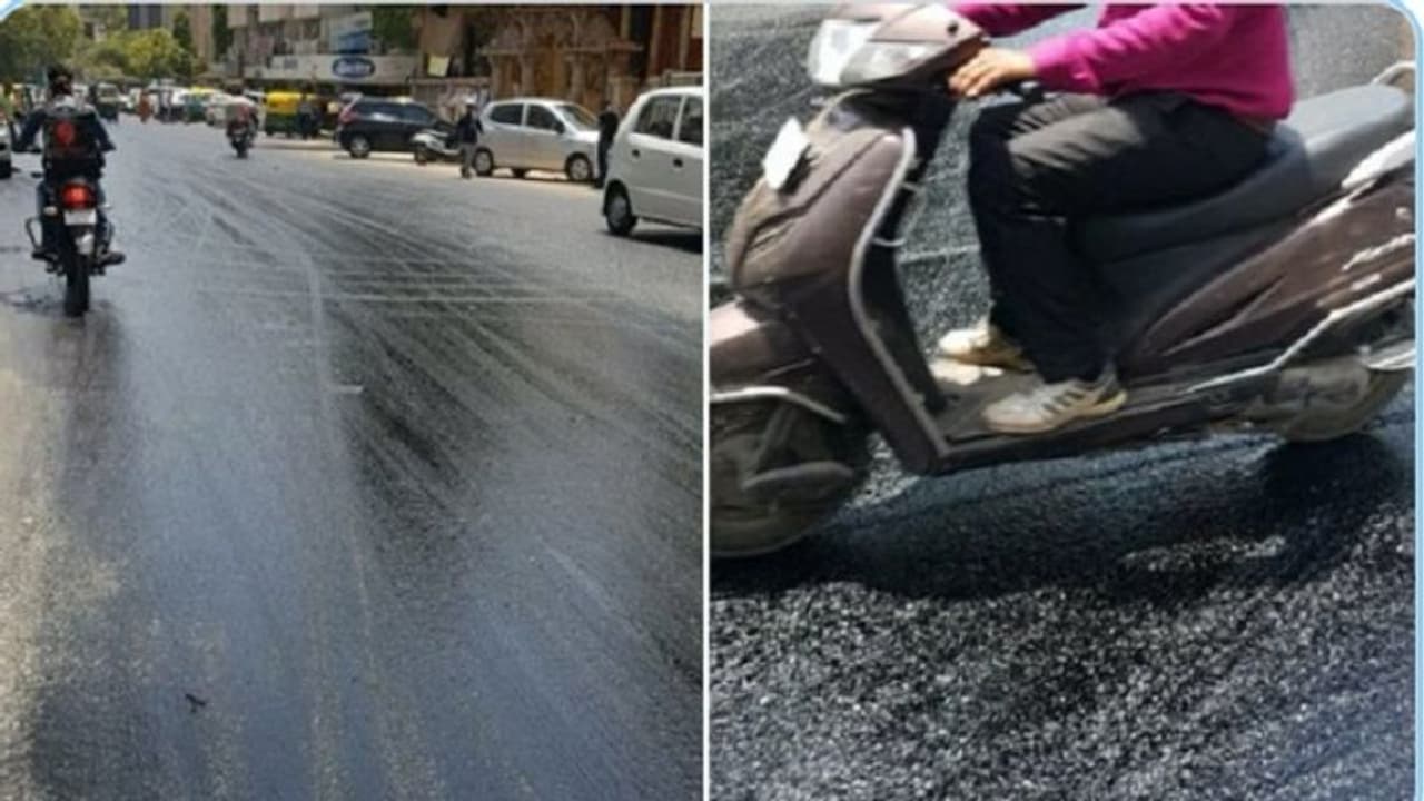 ఇవేం ఎండలు బాబోయ్.. భానుడి ప్రతాపానికి అహ్మదాబాద్ లో కరిగిన రోడ్డు.. అవస్థలు పడ్డ ప్రయాణికులు..ఫొటోలు వైరల్ ఇవేం ఎండలు బాబోయ్.. భానుడి ప్రతాపానికి అహ్మదాబాద్ లో కరిగిన రోడ్డు.. అవస్థలు పడ్డ ప్రయాణికులు..ఫొటోలు వైరల్