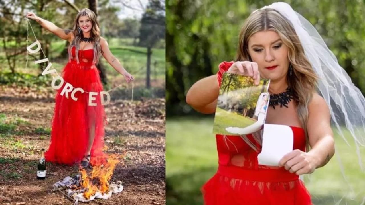 ഡിവോഴ്സ് ആഘോഷിക്കാൻ ഫോട്ടോഷൂട്ട്; യുവതിയുടെ ഫോട്ടോകള്‍ വൈറലാകുന്നു