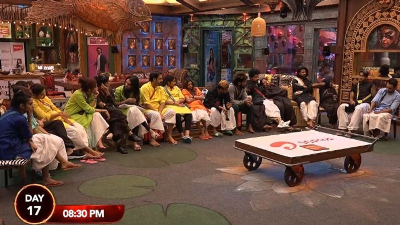 വീക്കിലി ടാസ്കിന്റെ ഫലം പ്രഖ്യാപിച്ച് ബിഗ് ബോസ്; ഒന്നാമതെത്തിയ ആള്ക്ക് നോമിനേഷന് മുക്തി വീക്കിലി ടാസ്കിന്റെ ഫലം പ്രഖ്യാപിച്ച് ബിഗ് ബോസ്; ഒന്നാമതെത്തിയ ആള്ക്ക് നോമിനേഷന് മുക്തി