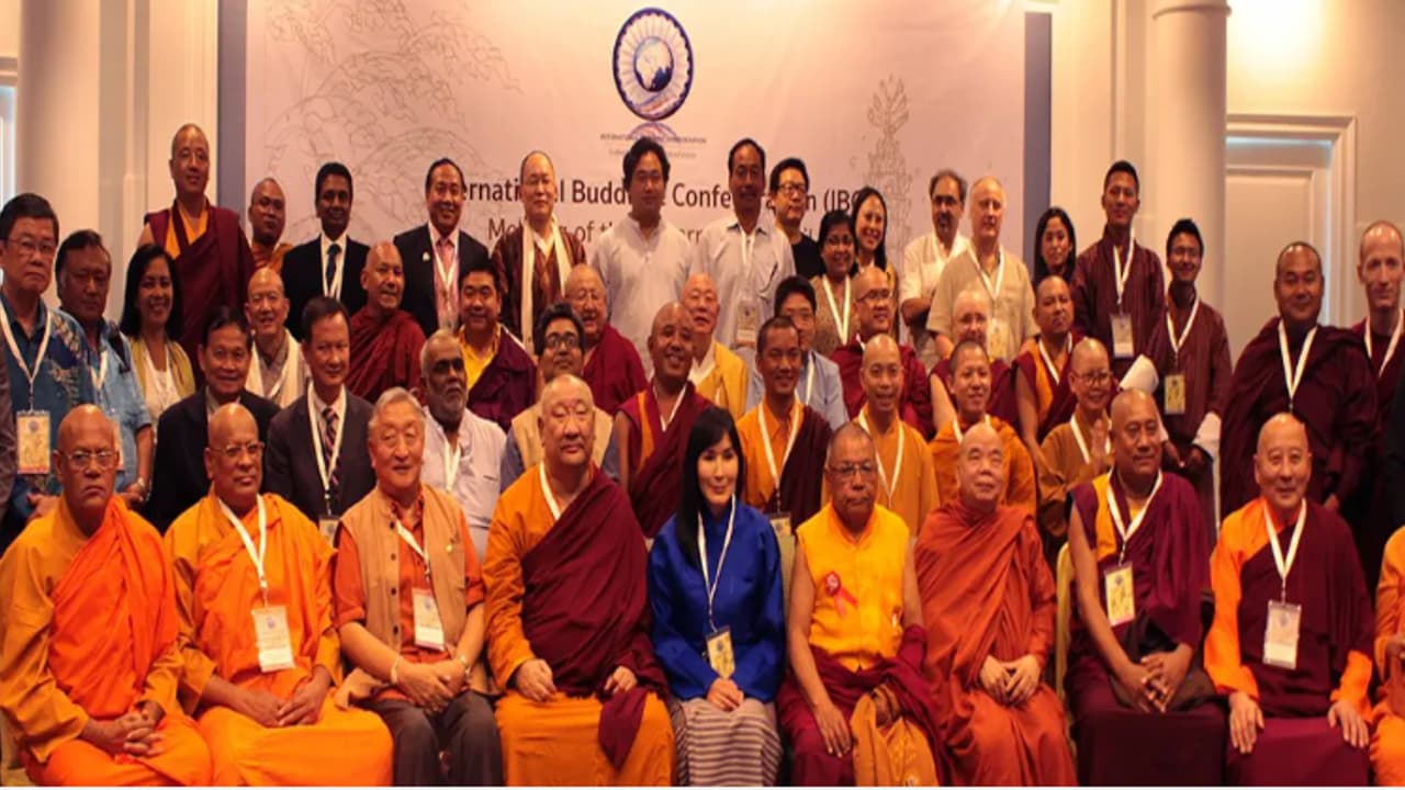 global Buddhist summit Buddhists are gathering in Delhi to solve world problems