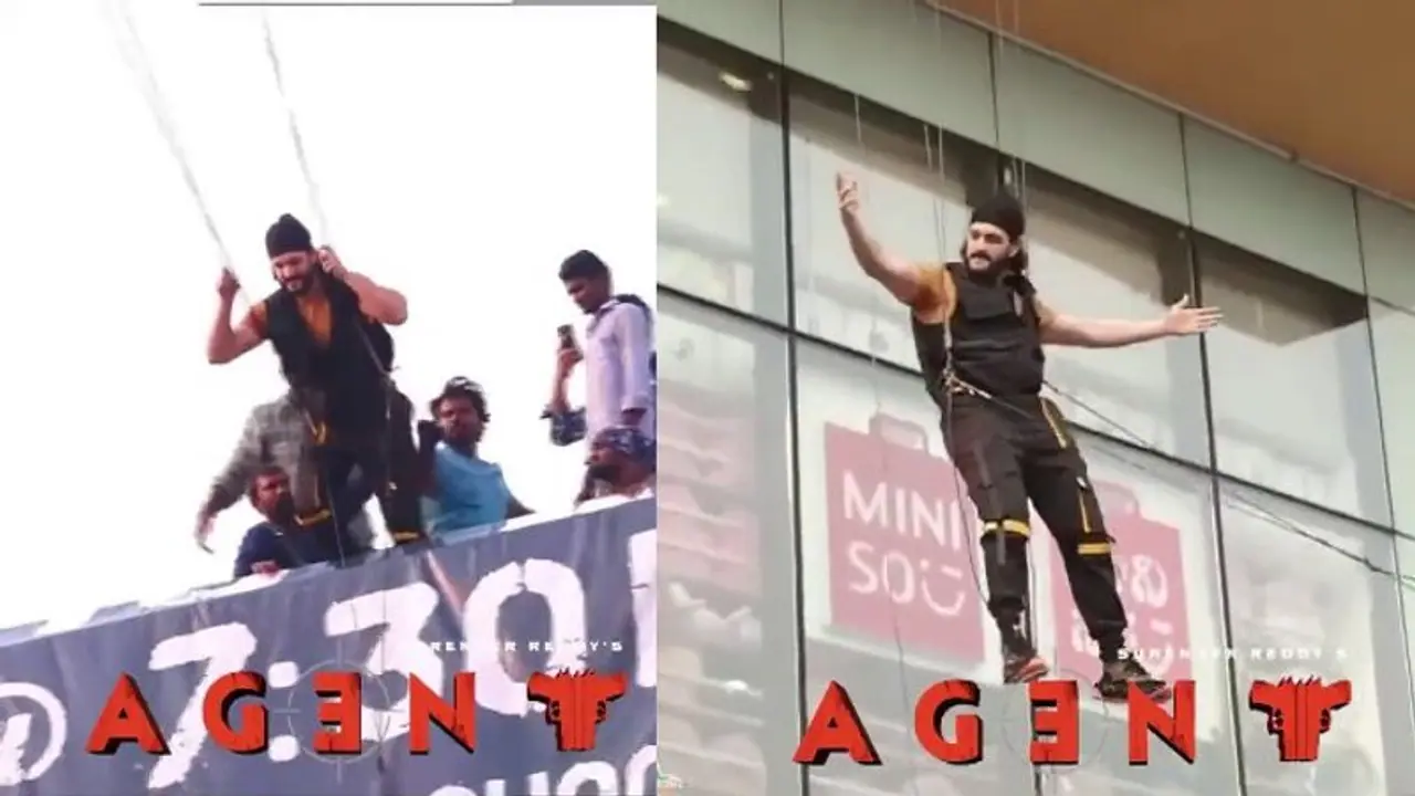 'ఏజెంట్' ప్రమోషన్స్ కోసం వైల్డ్ రిస్క్ చేసిన అఖిల్.. 172 అడుగుల ఎత్తు నుంచి వేలాడుతూ, ఇదిగో వీడియో 'ఏజెంట్' ప్రమోషన్స్ కోసం వైల్డ్ రిస్క్ చేసిన అఖిల్.. 172 అడుగుల ఎత్తు నుంచి వేలాడుతూ, ఇదిగో వీడియో