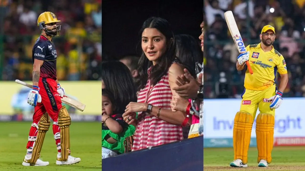 IPL 2023: Anushka Sharma's opposing emotions on Virat Kohli's dismissal and MS Dhoni's arrival (WATCH) IPL 2023: Anushka Sharma's opposing emotions on Virat Kohli's dismissal and MS Dhoni's arrival (WATCH)