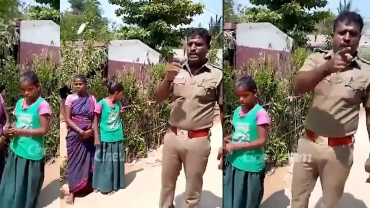 ಮನೆ ಮನೆ ತೆರಳಿ ಮಕ್ಕಳ ಶಾಲೆಗೆ ಕಳುಹಿಸುವಂತೆ ಪೋಷಕರ ಮನವೊಲಿಸಿದ ಪೊಲೀಸ್ ಅಧಿಕಾರಿ