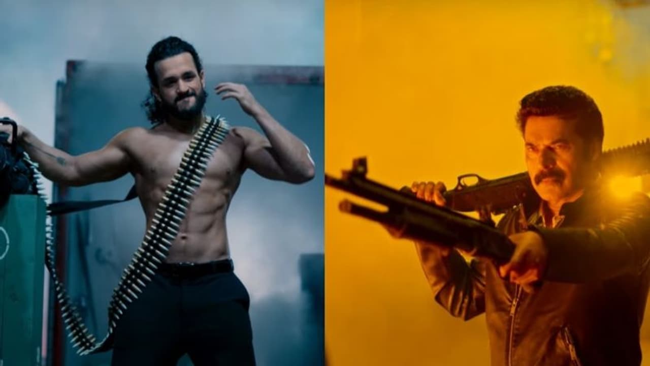 സ്ക്രീനില് തീ പാറിക്കാന് മമ്മൂട്ടി, അഖില് അക്കിനേനി; 'ഏജന്റ്' ട്രെയ്ലര് സ്ക്രീനില് തീ പാറിക്കാന് മമ്മൂട്ടി, അഖില് അക്കിനേനി; 'ഏജന്റ്' ട്രെയ്ലര്