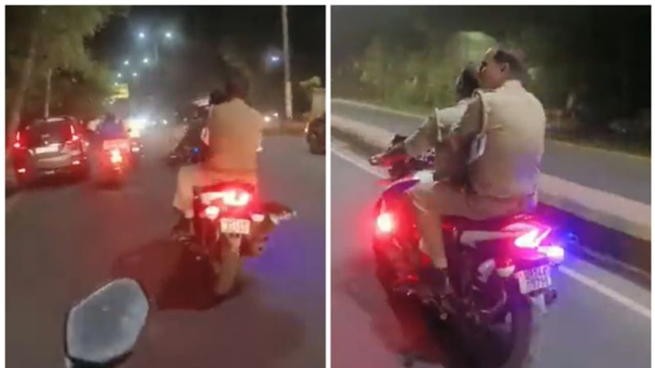 హెల్మెట్ ఎక్కడుంది? పోలీసులను బైక్ పై వెంటాడిన ఇద్దరు మహిళలు.. వీడియో వైరల్ హెల్మెట్ ఎక్కడుంది? పోలీసులను బైక్ పై వెంటాడిన ఇద్దరు మహిళలు.. వీడియో వైరల్