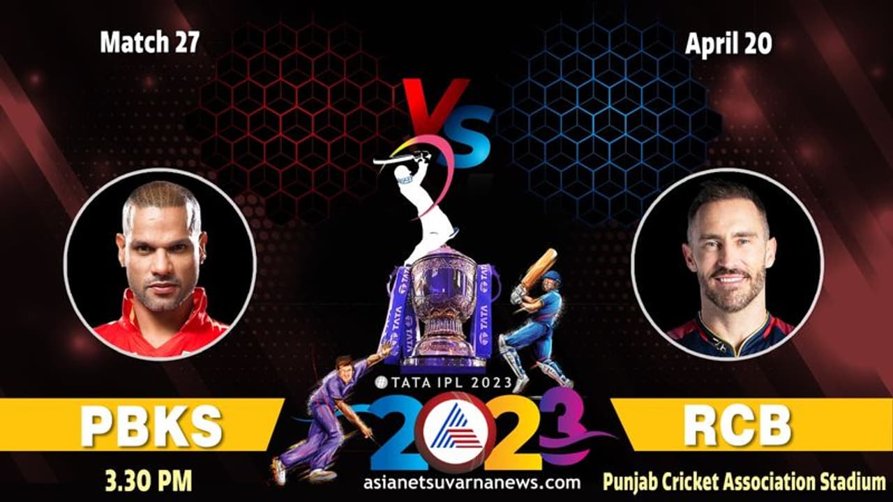 IPL 2023 ಆರ್ಸಿಬಿಗೆ ಇಂದು ಪಂಜಾಬ್ ಕಿಂಗ್ಸ್ ಚಾಲೆಂಜ್..! IPL 2023 ಆರ್ಸಿಬಿಗೆ ಇಂದು ಪಂಜಾಬ್ ಕಿಂಗ್ಸ್ ಚಾಲೆಂಜ್..!