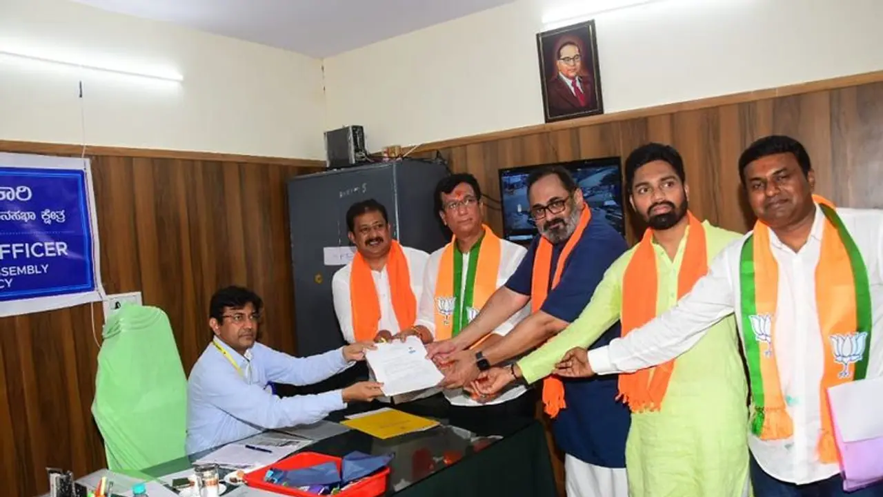 ಕಾಂಗ್ರೆಸ್‌ ಧಿಕ್ಕರಿಸಿ ಕಮಲಕ್ಕೆ ಮತ ನೀಡಿ: ರಾಜೀವ್‌ ಚಂದ್ರಶೇಖರ್‌