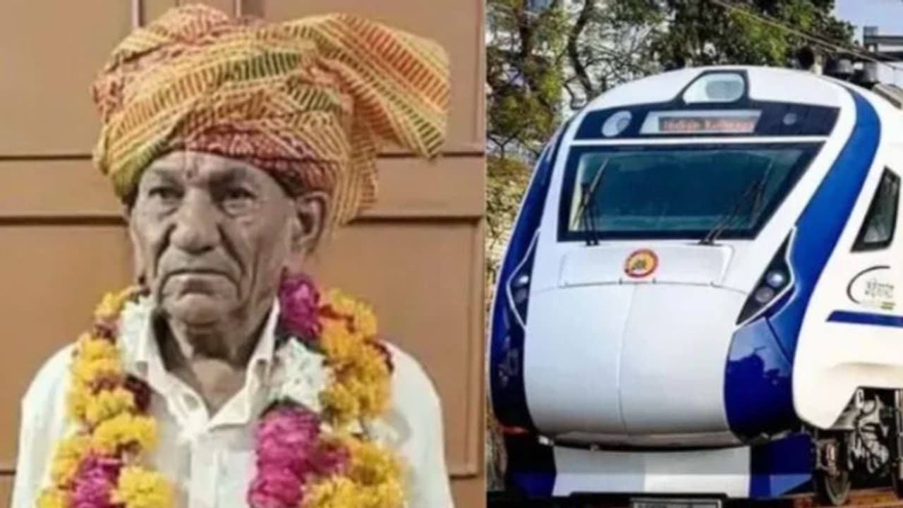 വന്ദേഭാരത് ട്രെയിൻ ഇടിച്ചുതെറിപ്പിച്ച പശു വന്നുവീണ് റെയിൽവേ പാളത്തിലിരുന്നയാൾ മരിച്ചു