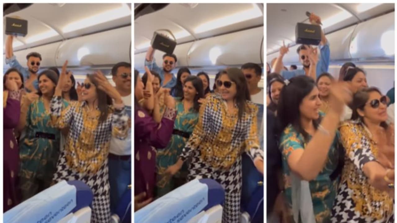 37,000 അടി ഉയരത്തില്‍, വിമാനത്തില്‍ വച്ച് പാട്ടു പാടി നൃത്തം ചെയ്യുന്ന വീഡിയോ വൈറല്‍ !
