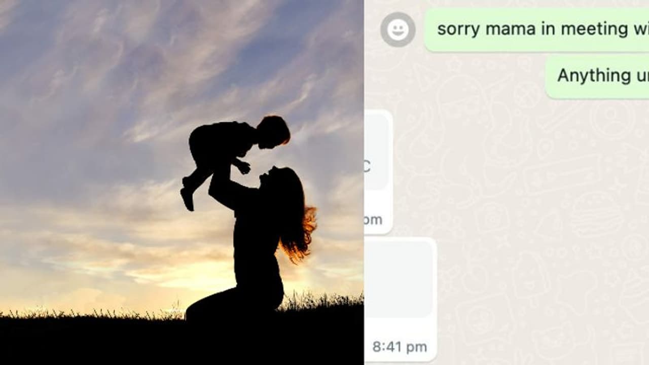 കമ്പനി മീറ്റിങ്ങിനിടെ മകന് അമ്മയുടെ വാട്സാപ് സന്ദേശം; വൈറലായി ട്വീറ്റ്