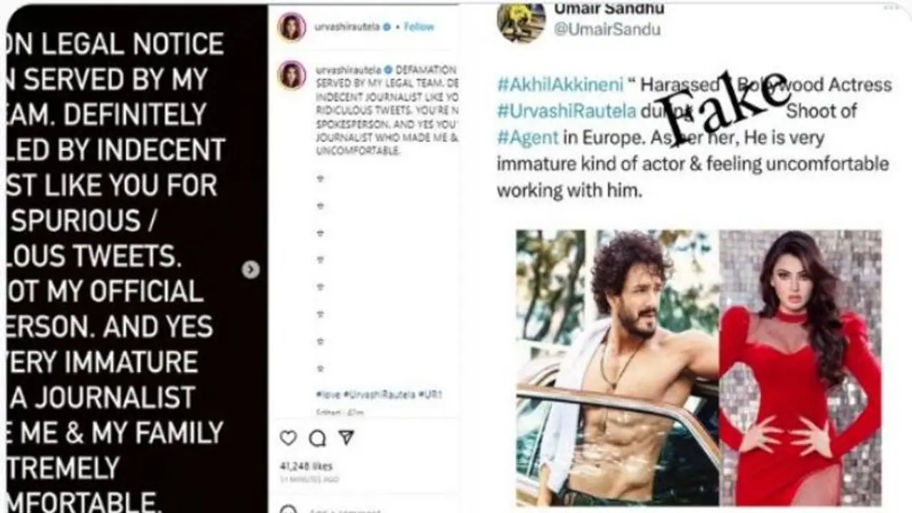 Urvashi Rautela serves legal notice for defamation to journalist Umair Sandhu Urvashi Rautela serves legal notice for defamation to journalist Umair Sandhu