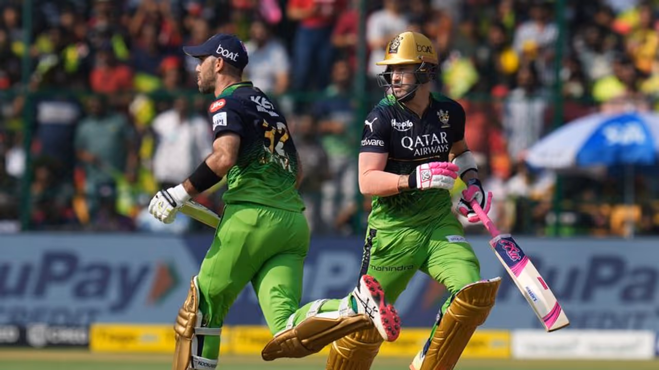 IPL 2023: Faf Du Plessis, Glenn Maxwell, Harshal Patel ensure RCB halts RR's winning streak