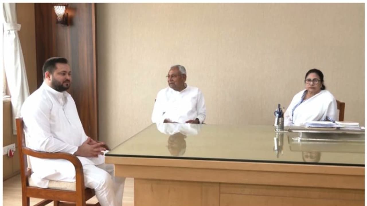 'പ്രതിപക്ഷം ഒറ്റക്കെട്ട്, പാർട്ടികൾക്കിടയിൽ ഈഗോ ഉണ്ടാകില്ല'; നിതീഷ് കുമാറുമായി കൂടിക്കാഴ്ച നടത്തി മമത ബാനർജി 'പ്രതിപക്ഷം ഒറ്റക്കെട്ട്, പാർട്ടികൾക്കിടയിൽ ഈഗോ ഉണ്ടാകില്ല'; നിതീഷ് കുമാറുമായി കൂടിക്കാഴ്ച നടത്തി മമത ബാനർജി