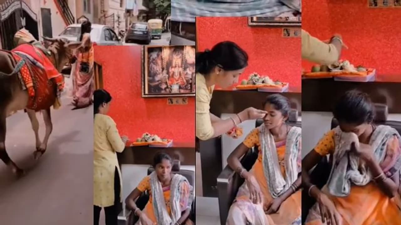 ಕೋಲೆ ಬಸವನೊಂದಿಗೆ ಭಿಕ್ಷಾಟನೆ ಮಾಡ್ತಿದ್ದ ಗರ್ಭಿಣಿ: ಮನೆಗೆ ಕರೆದು ಮಡಿಲು ತುಂಬಿದ ಗೃಹಿಣಿ