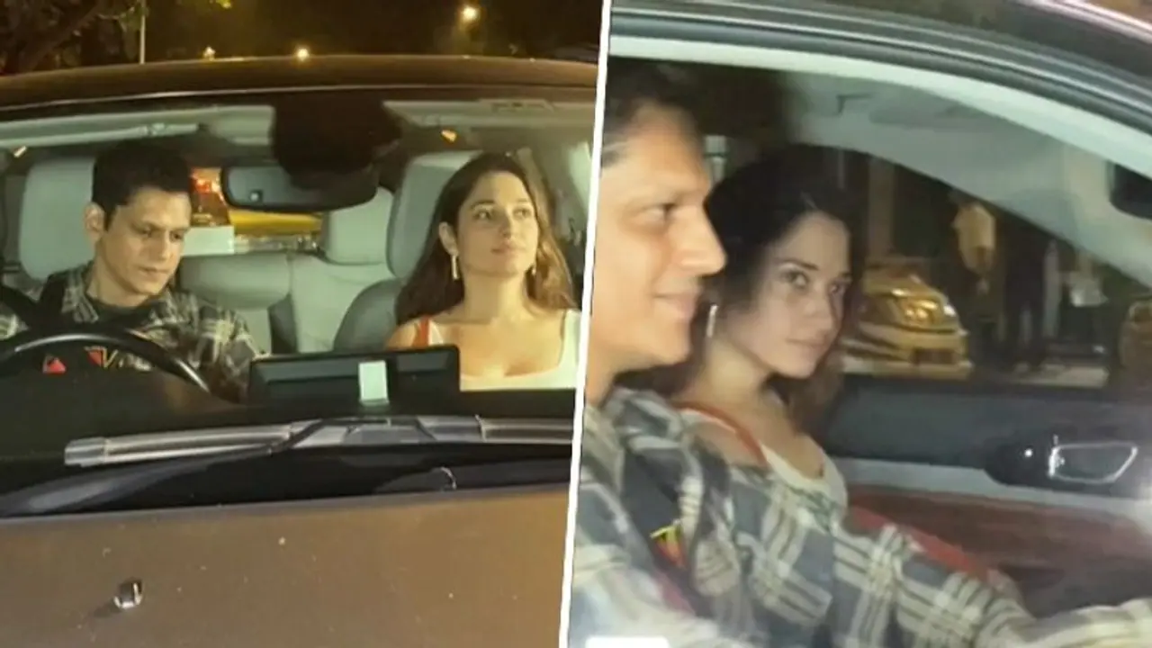 Rumored lovebirds Tamannaah Bhatia, Vijay Varma spotted looking 'mushy' on their dinner date WATCH