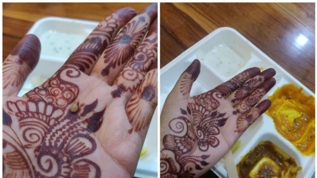 ജയ്പൂർ എയർപോർട്ട് ലോഞ്ചിൽ വിളമ്പിയ ഭക്ഷണത്തില് നിന്നും ലഭിച്ച കല്ല്, വൈറല് കുറിപ്പ് ജയ്പൂർ എയർപോർട്ട് ലോഞ്ചിൽ വിളമ്പിയ ഭക്ഷണത്തില് നിന്നും ലഭിച്ച കല്ല്, വൈറല് കുറിപ്പ്