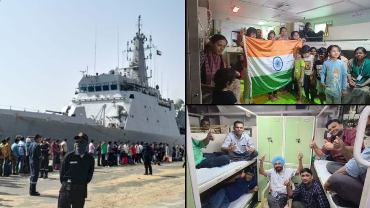 ఆపరేషన్ కావేరి: ఐఎన్ఎస్ సుమేధలో సూడాన్ నుంచి బయలుదేరిన 278 మంది భారతీయులు ఆపరేషన్ కావేరి: ఐఎన్ఎస్ సుమేధలో సూడాన్ నుంచి బయలుదేరిన 278 మంది భారతీయులు