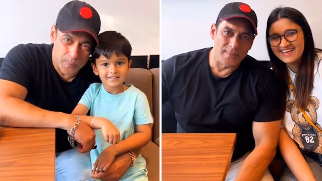 Salman Khan strikes adorable pose with Sania Mirza's son Izhaan and sister Anam in Dubai WATCH