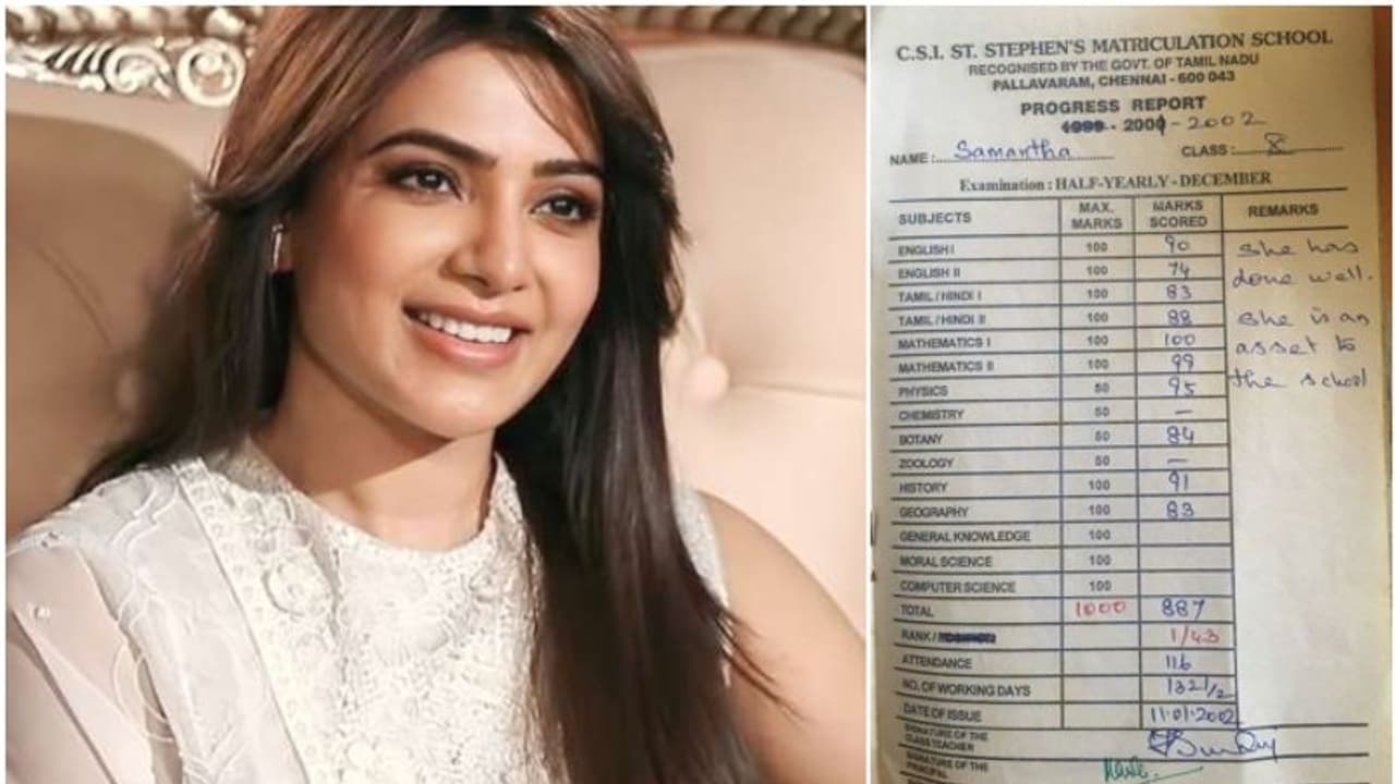 ಸಮಂತಾ SSLC ಮಾರ್ಕ್ಸ್ಕಾರ್ಡ್ ಮತ್ತೆ ವೈರಲ್; ಸ್ಟಾರ್ ನಟಿ ಹೇಳಿದ್ದೇನು? ಸಮಂತಾ SSLC ಮಾರ್ಕ್ಸ್ಕಾರ್ಡ್ ಮತ್ತೆ ವೈರಲ್; ಸ್ಟಾರ್ ನಟಿ ಹೇಳಿದ್ದೇನು?