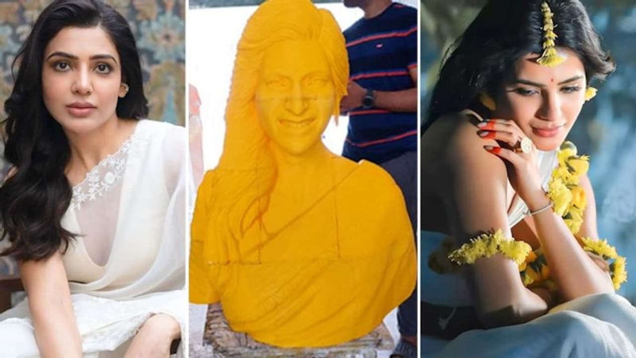 Photos: Samantha Ruth Prabhu gets temple named after her; Idol photo goes viral Photos: Samantha Ruth Prabhu gets temple named after her; Idol photo goes viral