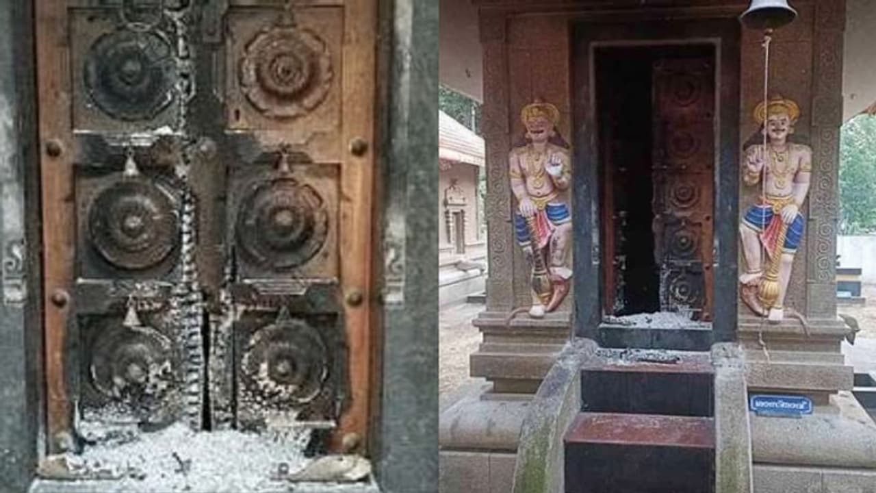 ക്ഷേത്ര വാതിലുകള്ക്ക് തീയിട്ടു, ആയിരവില്ലി ക്ഷേത്രത്തിലെ മോഷണ ശ്രമം ഉത്സവം തുടങ്ങാനിരിക്കേ ക്ഷേത്ര വാതിലുകള്ക്ക് തീയിട്ടു, ആയിരവില്ലി ക്ഷേത്രത്തിലെ മോഷണ ശ്രമം ഉത്സവം തുടങ്ങാനിരിക്കേ