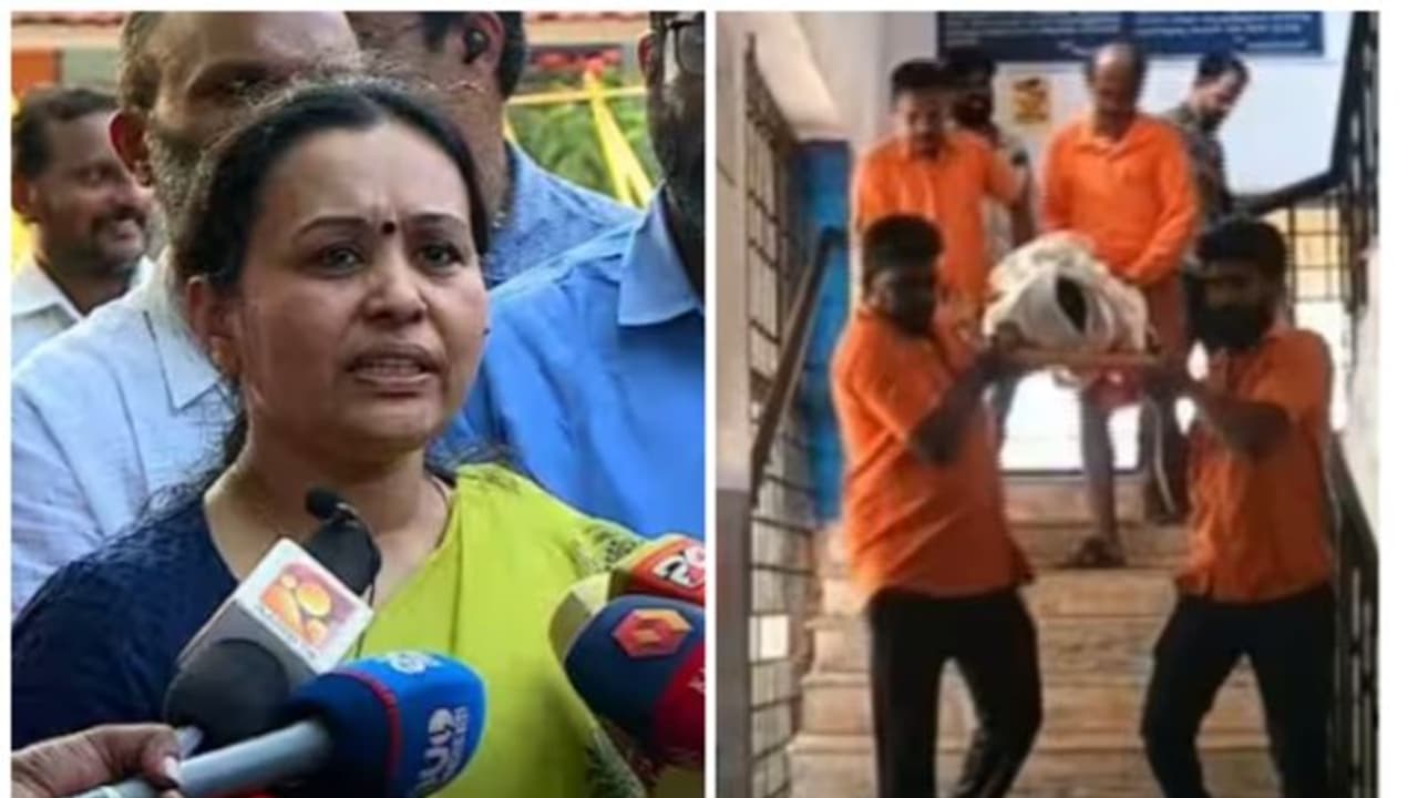 ലിഫ്റ്റ് കേടായതിനാൽ മൃതദേഹം ചുമന്നു താഴെയിറക്കിയ സംഭവം; ചോദ്യങ്ങളോട് ഒഴിഞ്ഞുമാറി ആരോഗ്യമന്ത്രി വീണാ ജോർജ്ജ് ലിഫ്റ്റ് കേടായതിനാൽ മൃതദേഹം ചുമന്നു താഴെയിറക്കിയ സംഭവം; ചോദ്യങ്ങളോട് ഒഴിഞ്ഞുമാറി ആരോഗ്യമന്ത്രി വീണാ ജോർജ്ജ്