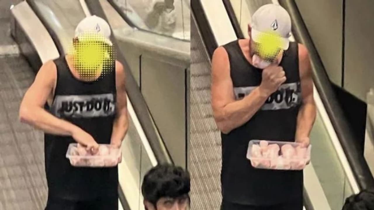 പച്ച ചിക്കൻ കഴിക്കുന്ന യുവാവ്; സംഭവം 'വൈറല്' ആണിപ്പോള്... പച്ച ചിക്കൻ കഴിക്കുന്ന യുവാവ്; സംഭവം 'വൈറല്' ആണിപ്പോള്...