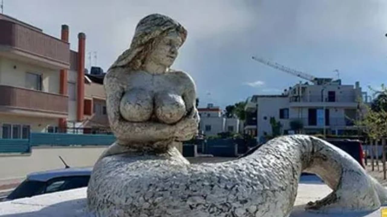 വലിയ സ്തനങ്ങളും, പിൻഭാ​ഗവും; മത്സ്യക​ന്യകയുടെ ശിൽപ്പത്തിനെതിരെ പ്രതിഷേധം