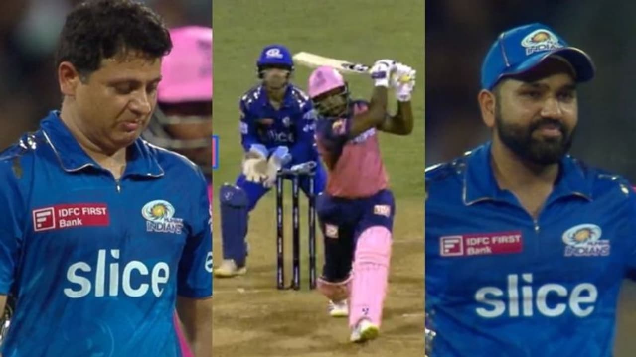 നേരിട്ട ആദ്യ പന്തില് തന്നെ സഞ്ജുവിന്റെ സിക്സ്, വിശ്വസിക്കാനാവാതെ രോഹിത് നേരിട്ട ആദ്യ പന്തില് തന്നെ സഞ്ജുവിന്റെ സിക്സ്, വിശ്വസിക്കാനാവാതെ രോഹിത്