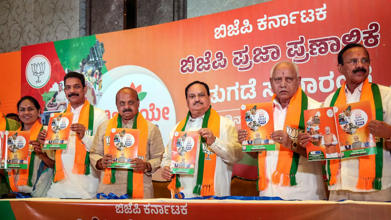 free gas cylinder milk packet ucc promises in bjp manifesto for karnataka poll free gas cylinder milk packet ucc promises in bjp manifesto for karnataka poll