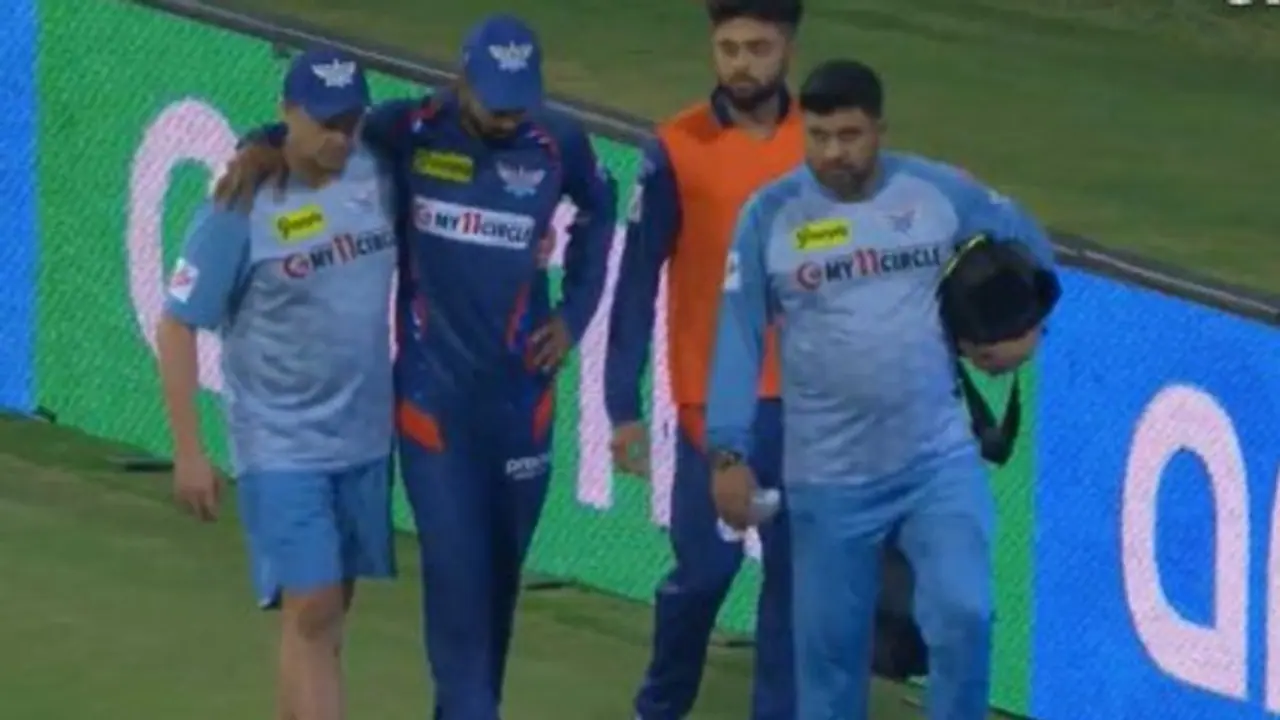 കെ എല് രാഹുലിന് പരിക്ക്, മടങ്ങിയത് മുടന്തി; കനത്ത ആശങ്ക, കണ്ണീരോടെ ആരാധകര് കെ എല് രാഹുലിന് പരിക്ക്, മടങ്ങിയത് മുടന്തി; കനത്ത ആശങ്ക, കണ്ണീരോടെ ആരാധകര്