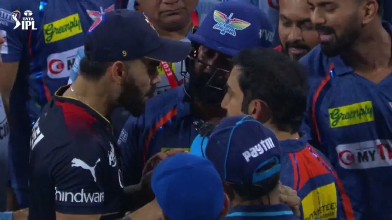 കോലിയും ഗംഭീറും തമ്മില് കടുത്ത വാക്കേറ്റം! പിടിച്ചുമാറ്റിയിട്ടും വിടാതെ ഗംഭീര് വീഡിയോ കാണാം കോലിയും ഗംഭീറും തമ്മില് കടുത്ത വാക്കേറ്റം! പിടിച്ചുമാറ്റിയിട്ടും വിടാതെ ഗംഭീര് വീഡിയോ കാണാം