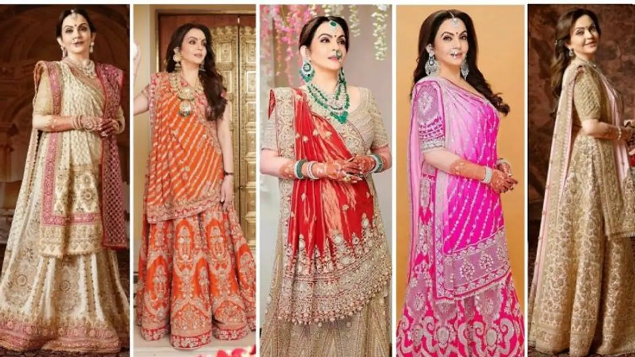बेटे की शादी में दिखेंगे Nita Ambani जैसे ठाठ ! जब पहनेंगी ये 5 लहंगे 