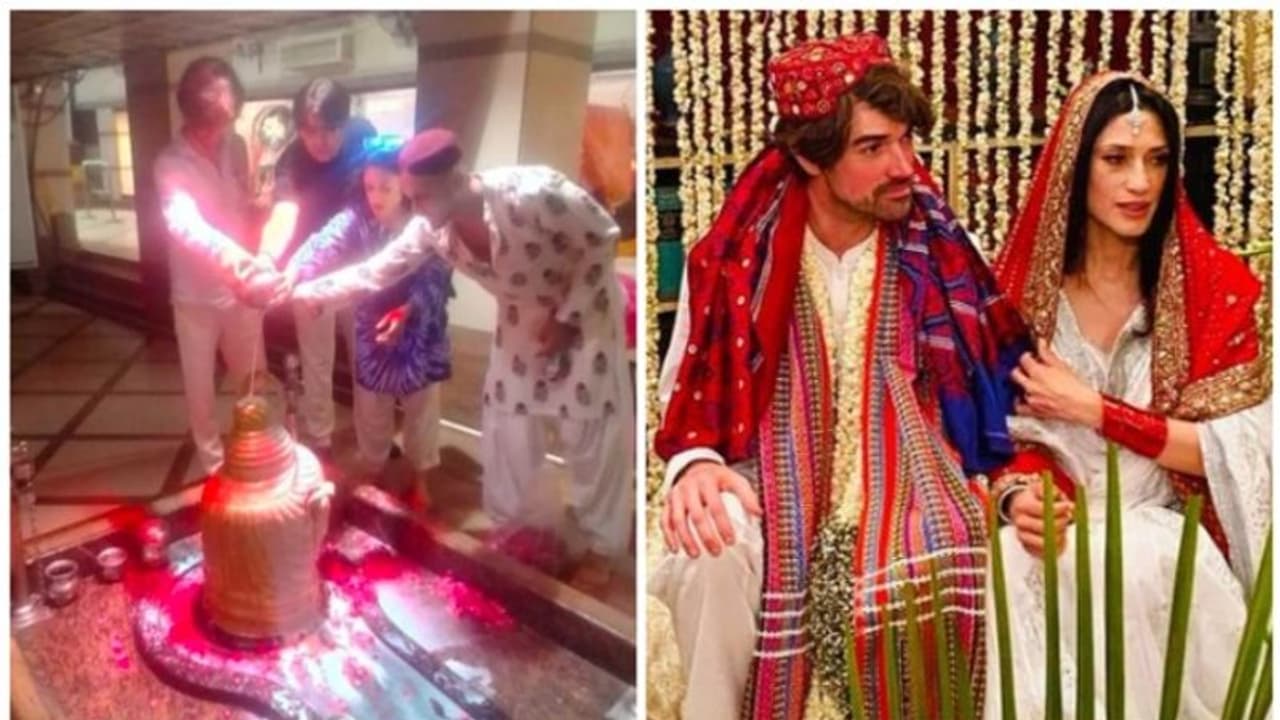 വിവാഹ ശേഷം കറാച്ചി മഹാദേവ ക്ഷേത്രത്തില് പാലഭിഷേകം നടത്തി ഫാത്തിമാ ഭൂട്ടോയും ഭര്ത്താവും വിവാഹ ശേഷം കറാച്ചി മഹാദേവ ക്ഷേത്രത്തില് പാലഭിഷേകം നടത്തി ഫാത്തിമാ ഭൂട്ടോയും ഭര്ത്താവും