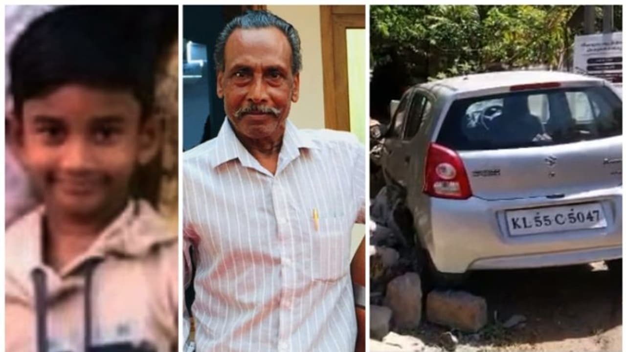 മകളുടെ വീട്ടിലേക്കുള്ള യാത്ര, കാര്‍ നിയന്ത്രണം വിട്ട് മതിലിൽ ഇടിച്ചു; മുത്തച്ഛനും പേരക്കുട്ടിയും മരിച്ചു