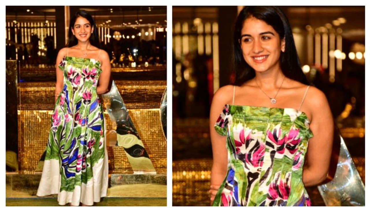 Radhika Merchant dons Rs 58,000 satin floral dress at the NMACC event; Do you know from where she bought it?