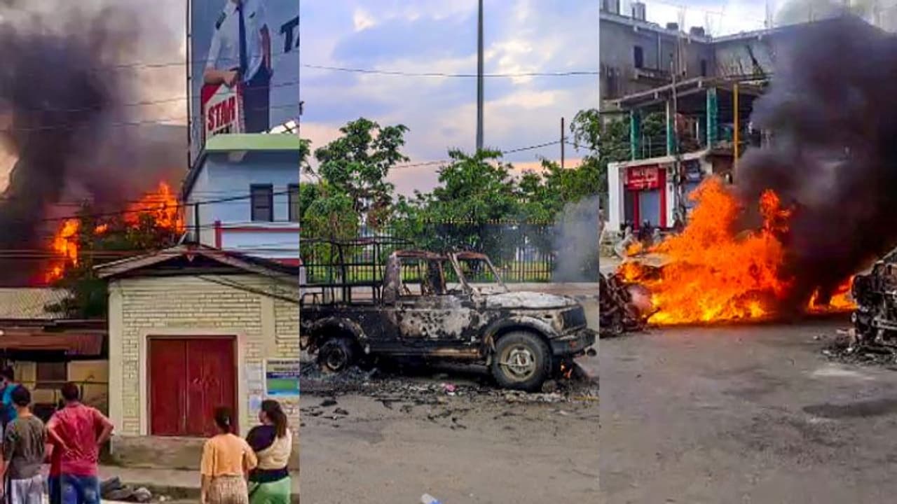 മണിപ്പൂരിൽ 'ഷൂട്ട് അറ്റ് സൈറ്റ്' ഉത്തരവ്; പൊലീസിന്‍റെ ആയുധങ്ങൾ കവർന്ന് കലാപകാരികൾ, ബിജെപി എംഎൽഎക്ക് പരിക്ക്