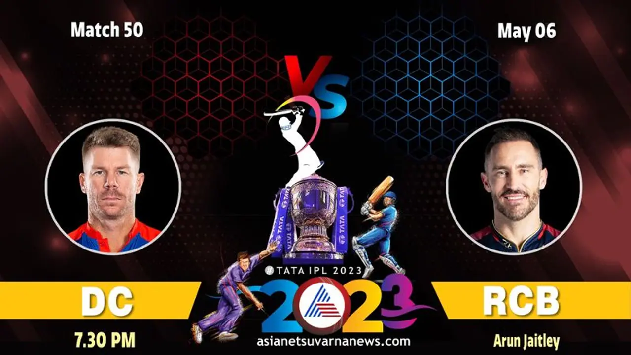 IPL 2023 ಡೆಲ್ಲಿ ಕ್ಯಾಪಿಟಲ್ಸ್ ಸವಾಲಿಗೆ ಆರ್ಸಿಬಿ ಸಜ್ಜು..! IPL 2023 ಡೆಲ್ಲಿ ಕ್ಯಾಪಿಟಲ್ಸ್ ಸವಾಲಿಗೆ ಆರ್ಸಿಬಿ ಸಜ್ಜು..!