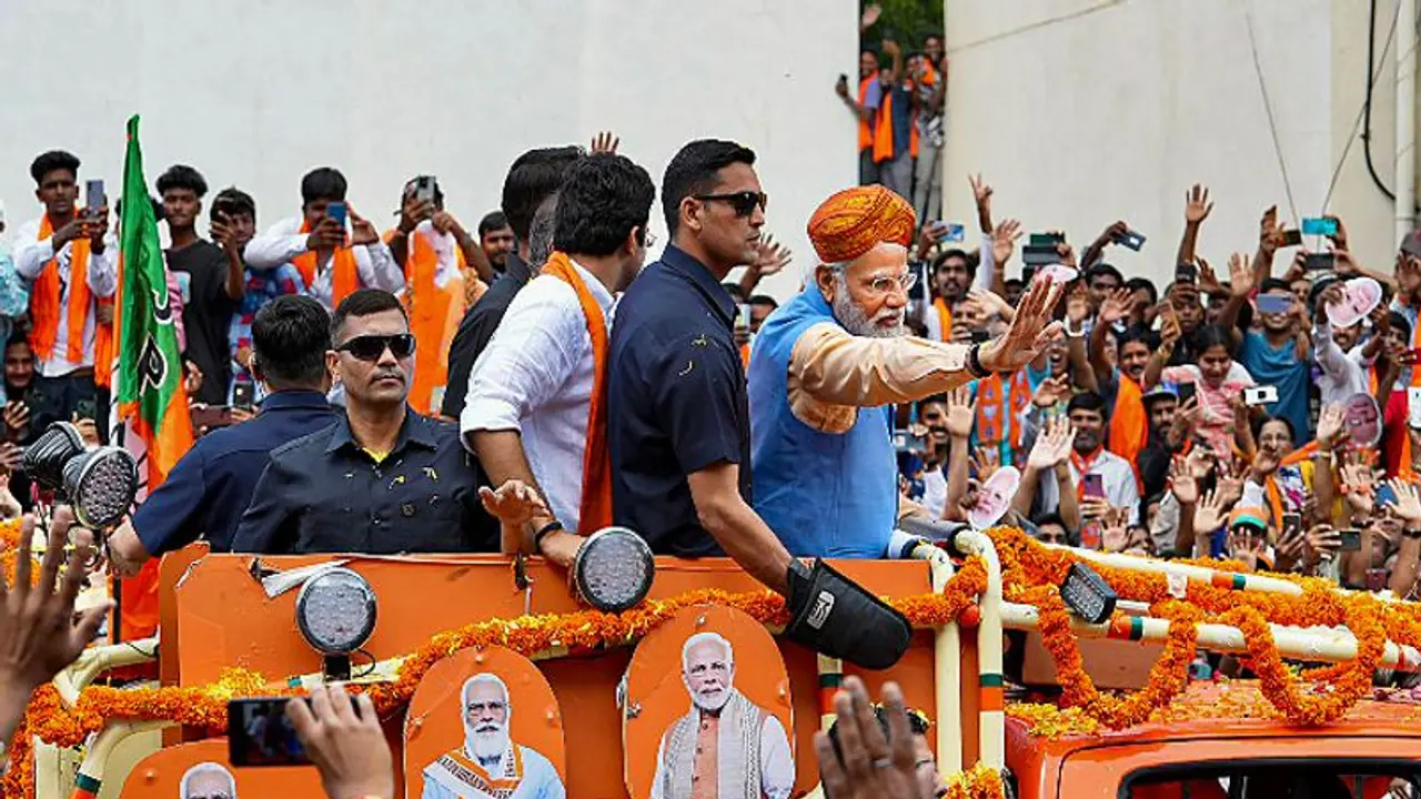 Karnataka Election 2023: Sea of supporters in PM Modi roadshow in Bengaluru; check details Karnataka Election 2023: Sea of supporters in PM Modi roadshow in Bengaluru; check details